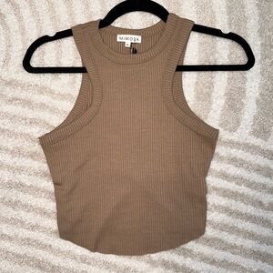 NWT Cropped Ribbed tank